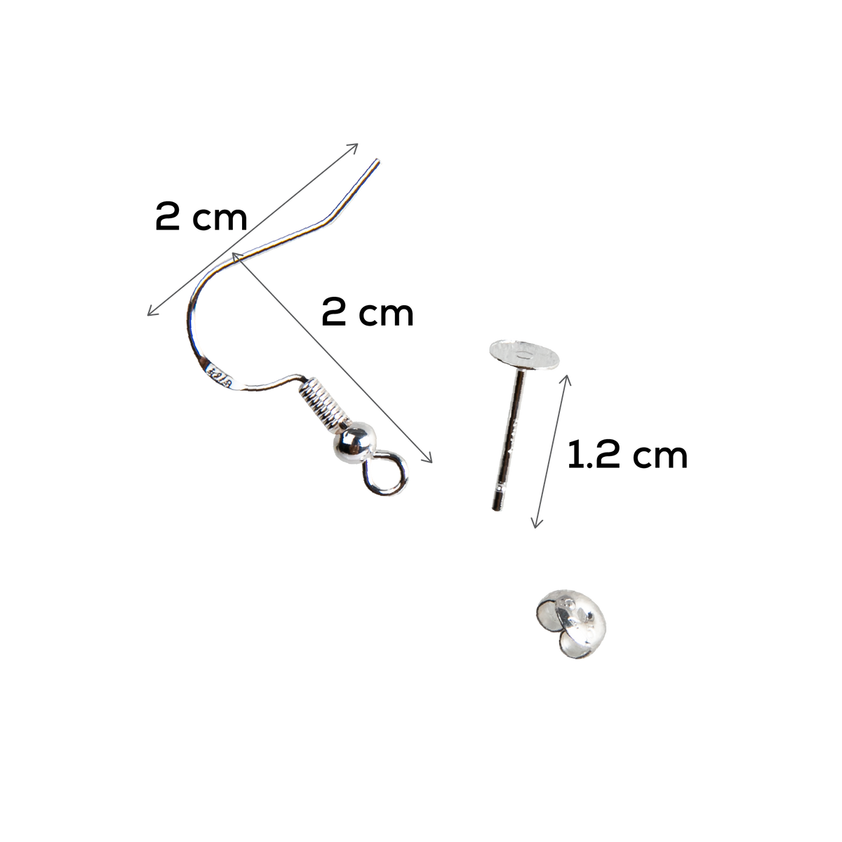 Light Gray Urban Crafter Earring kit Resin Moulds
