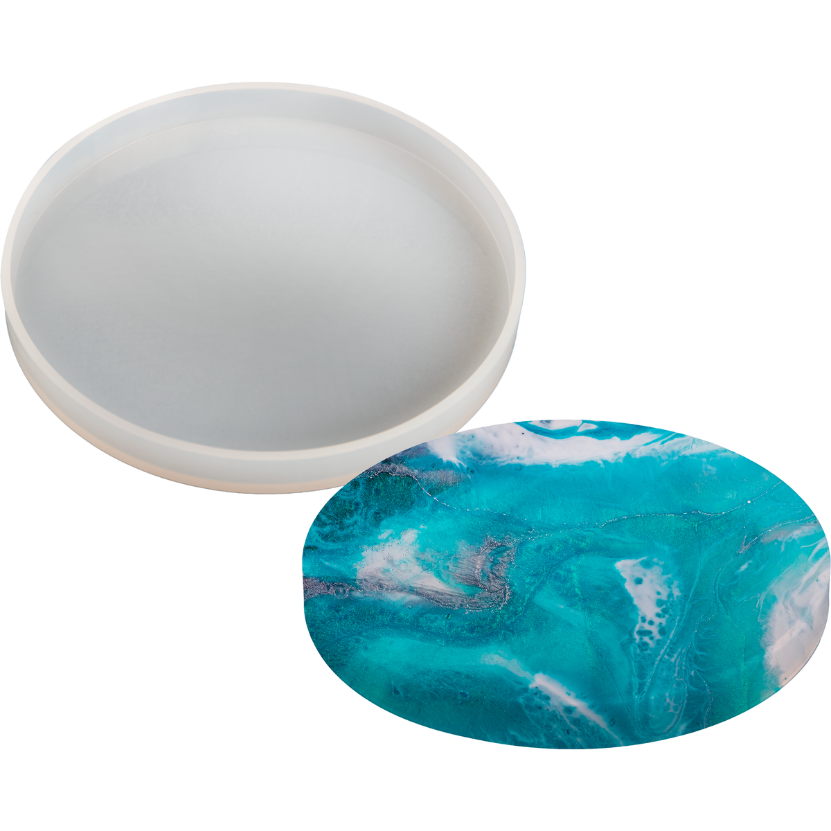 Dark Cyan Urban Crafter Silicone coaster Mould 9x9cm Resin Moulds