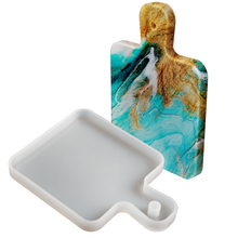 Gray Urban Crafter Handle Tray Silicone Mould Rectangle - Small 14.5x10.5cm Resin Moulds