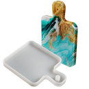 Gray Urban Crafter Handle Tray Silicone Mould Rectangle - Small 14.5x10.5cm Resin Craft