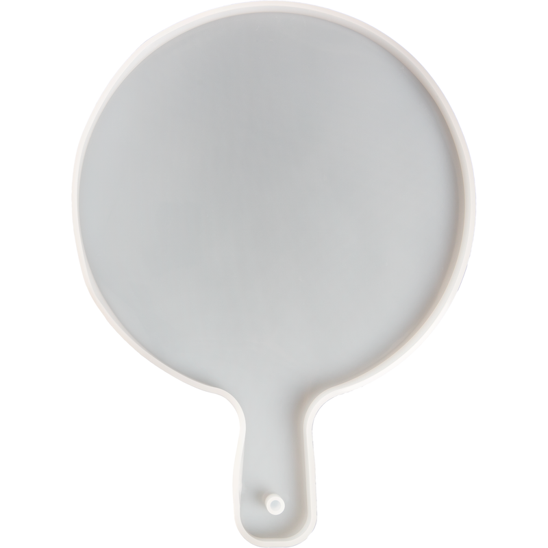 Gray Urban Crafter Handle Tray Silicone Mould Round - Large 30.5x22.5cm Resin Craft
