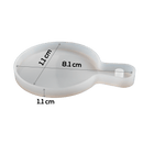 Gray Urban Crafter Handle Tray Silicone Mould round - Small 14.5x10.5cm Resin Craft