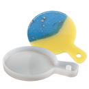 Gray Urban Crafter Handle Tray Silicone Mould round - Small 14.5x10.5cm Resin Craft