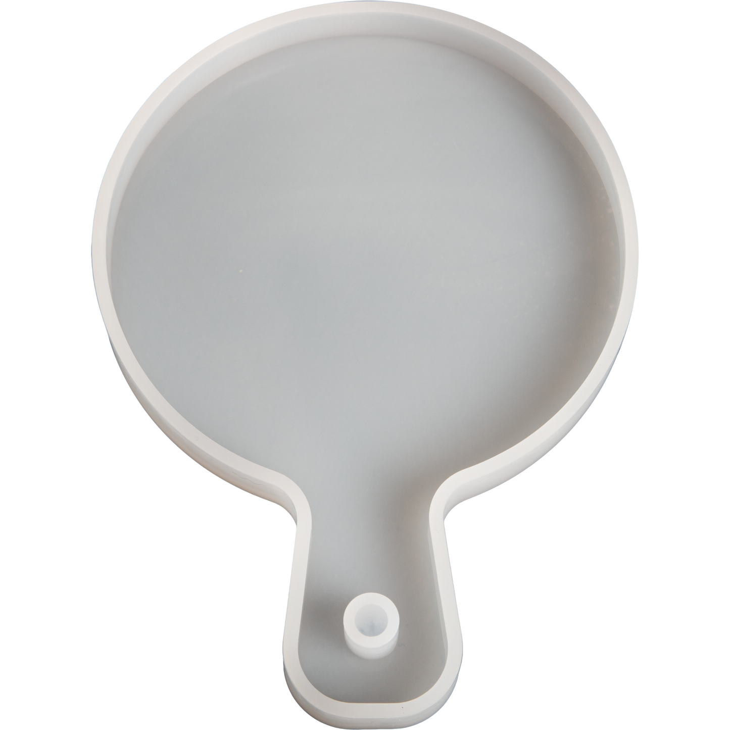 Gray Urban Crafter Handle Tray Silicone Mould round - Small 14.5x10.5cm Resin Moulds