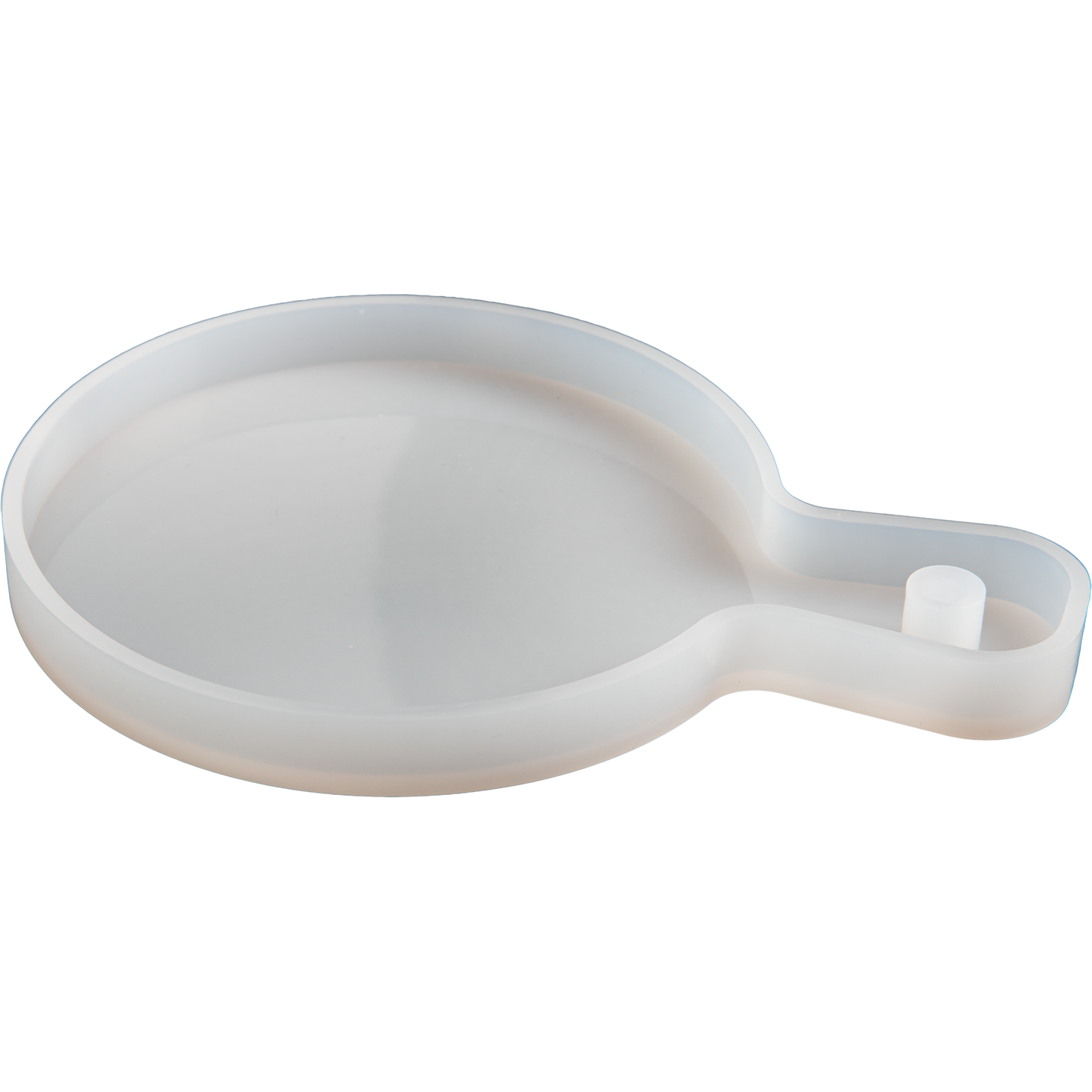 Gray Urban Crafter Handle Tray Silicone Mould round - Small 14.5x10.5cm Resin Moulds