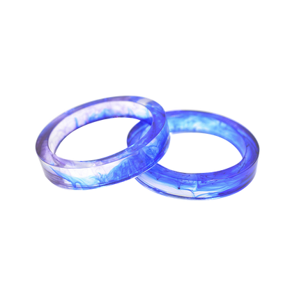Cornflower Blue Urban Crafter smooth wide bangle  Silicone Moulds 6.6x2cm Resin Moulds