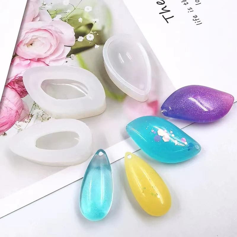 Lavender Urban Crafter 3pc water drop-shaped pendant Moulds Resin Craft