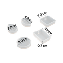Light Gray Urban Crafter Regular Pendants Moulds (5 Piece) Resin Craft