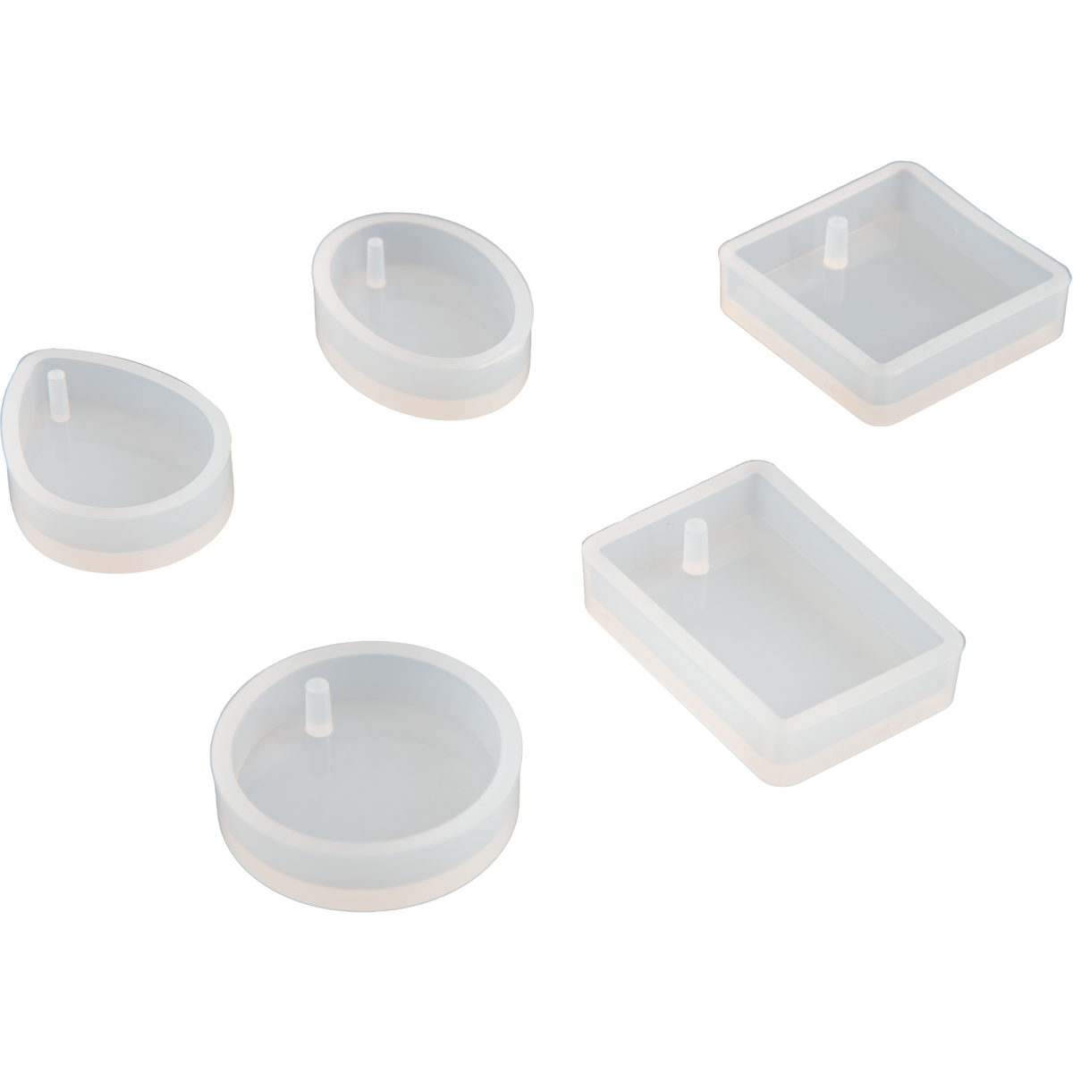 Light Gray Urban Crafter Regular Pendants Moulds (5 Piece) Resin Moulds