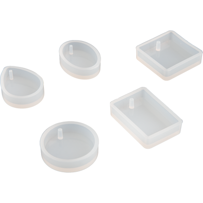 Light Gray Urban Crafter Regular Pendants Moulds (5 Piece) Resin Moulds