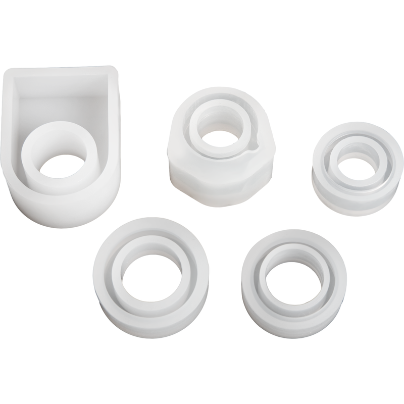 Light Gray Urban Crafter 5pc ring Moulds Resin Craft