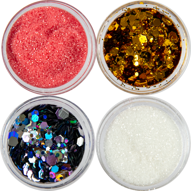 Gray Urban Crafter Glitter 4pk 9.07g Four jars of glitter for resin projects Resin Craft