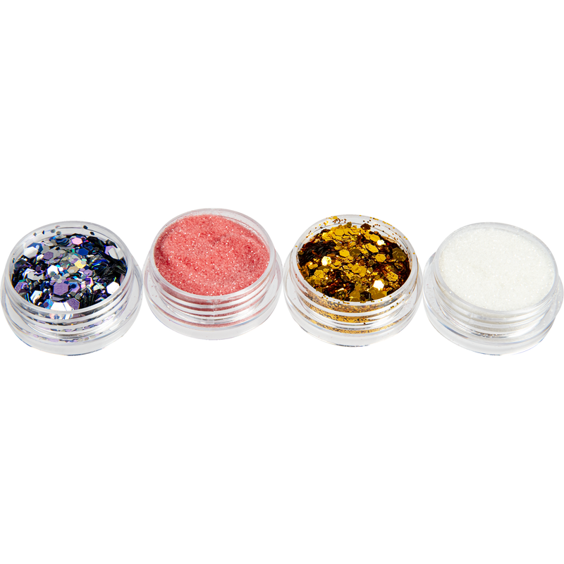 Urban Crafter Glitter 4pk 9.07g Four jars of glitter for resin project