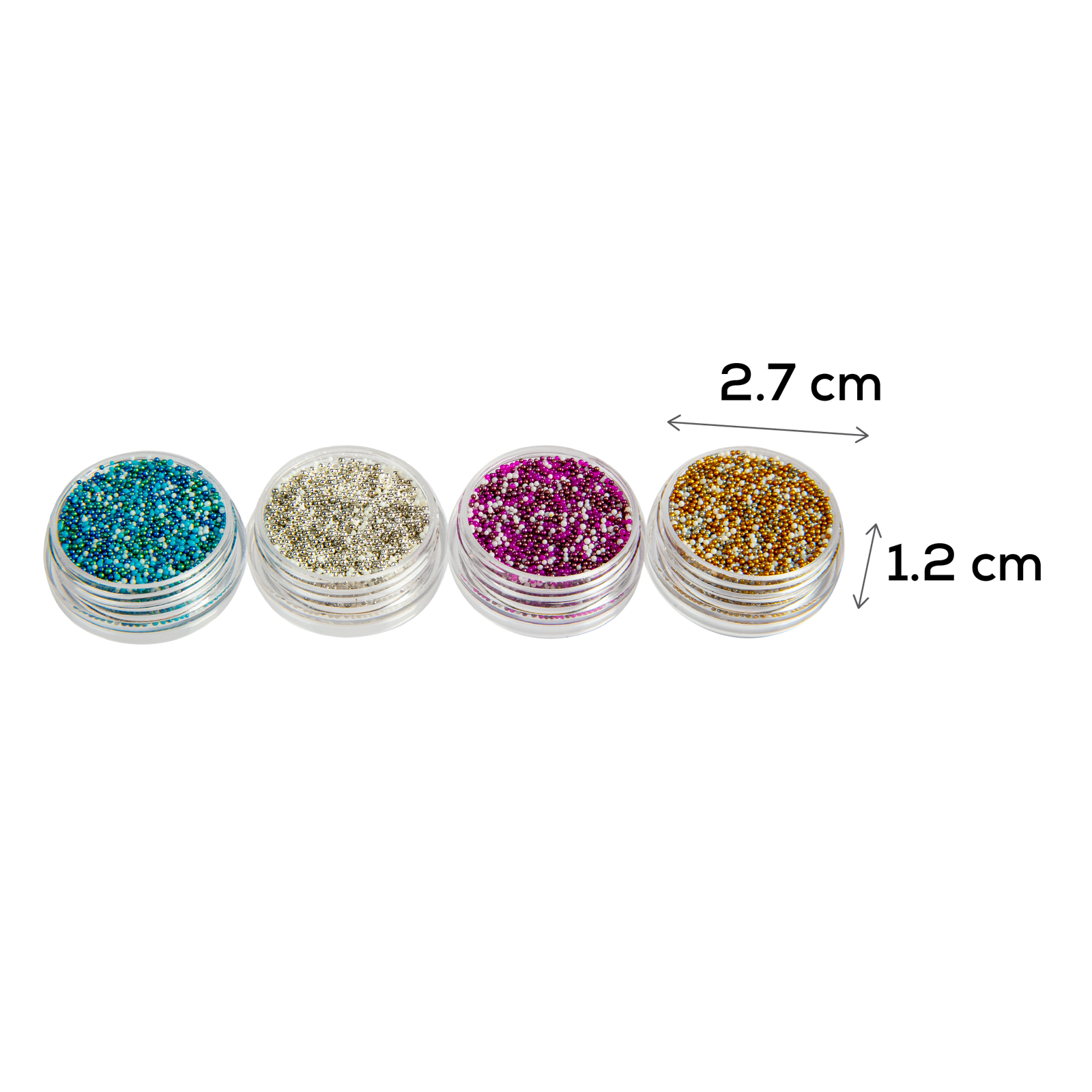 Urban Crafter Micro Beads 4pk 22.6g Four jars of microbeads