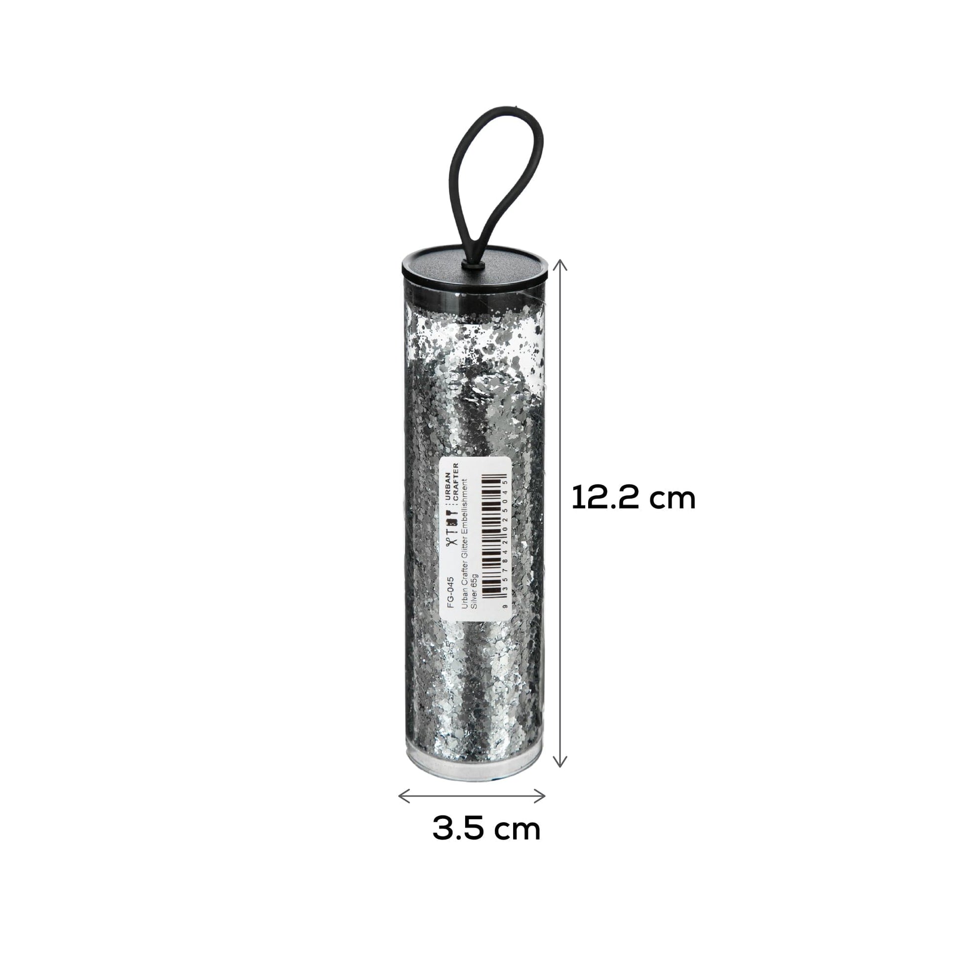 Gray Urban Crafter Glitter Embellishment Silver 65g Resin Dyes, Pigments & Colours