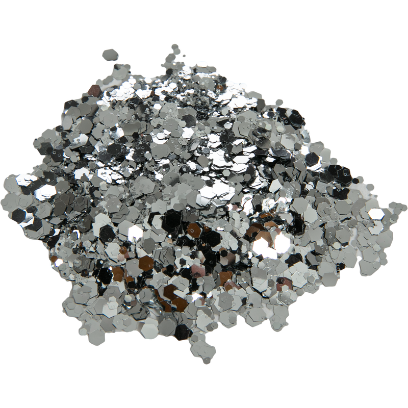 Light Slate Gray Urban Crafter Glitter Embellishment Silver 65g