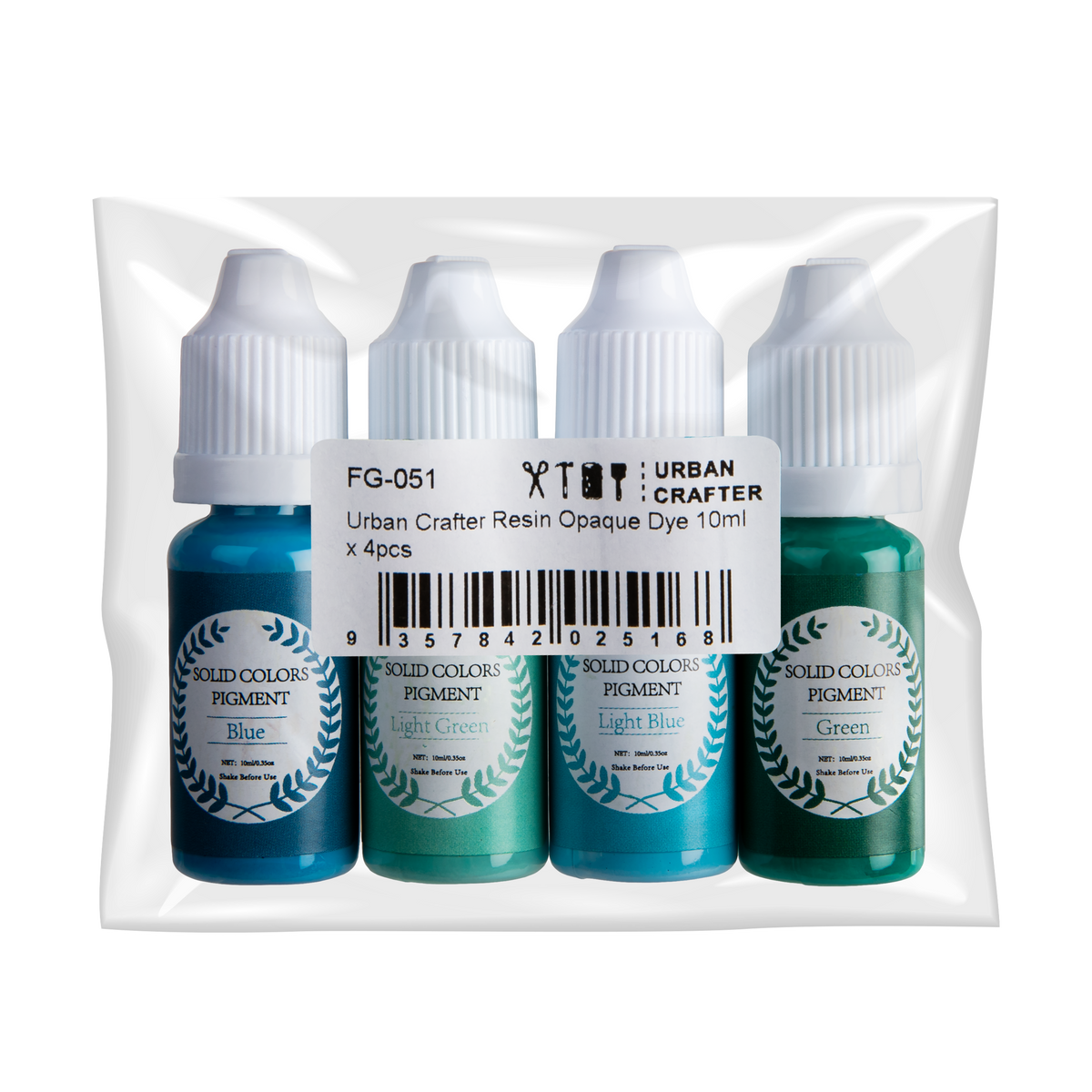 Light Gray Urban Crafter Resin Opaque Dye 10ml (4 Pieces) Resin Dyes, Pigments & Colours