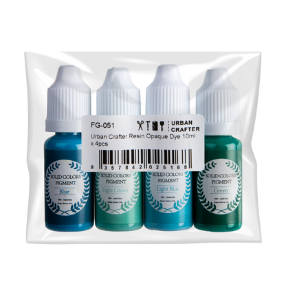 Light Gray Urban Crafter Resin Opaque Dye 10ml (4 Pieces) Resin Dyes, Pigments & Colours