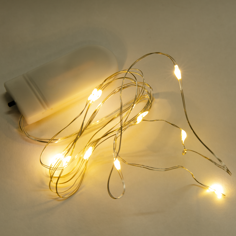 Dark Khaki Urban Craft Fairy Lights Warm White 1 Metre Resin Craft