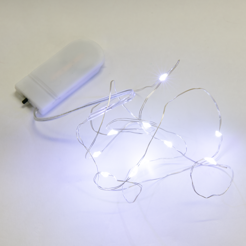 Light Gray Urban Crafter Fairy Lights White 1 Metre Resin Craft