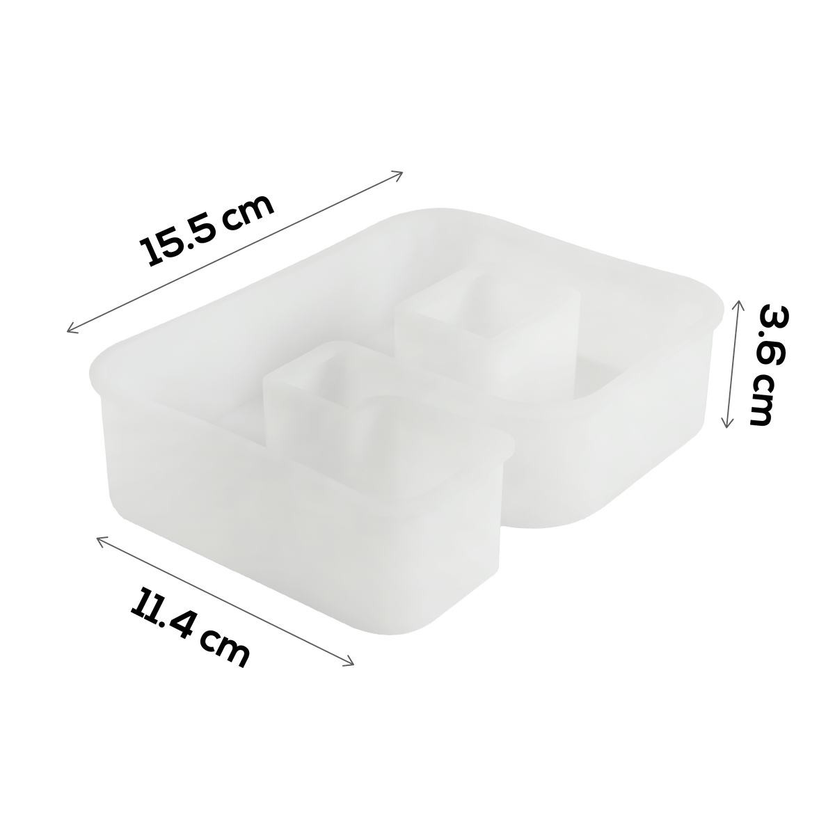 Light Gray Urban Crafter - Large Number Silicone Mould  - 9 - 16.3x11.8cm Resin Moulds