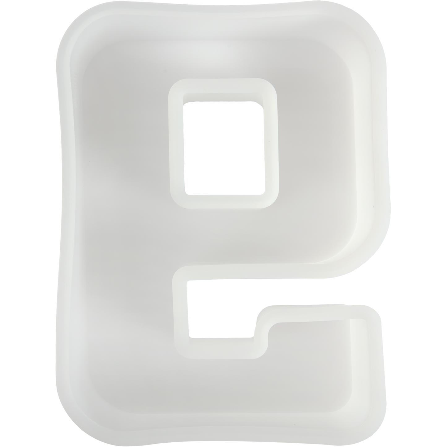 Light Gray Urban Crafter - Large Number Silicone Mould  - 9 - 16.3x11.8cm Resin Moulds
