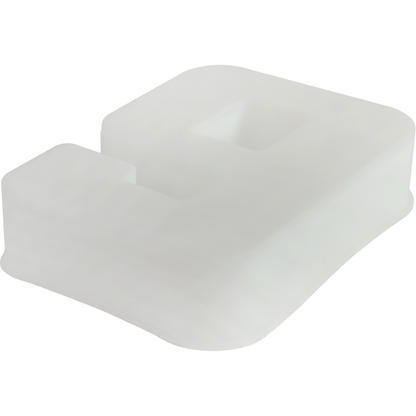 Light Gray Urban Crafter - Large Number Silicone Mould  - 9 - 16.3x11.8cm Resin Moulds