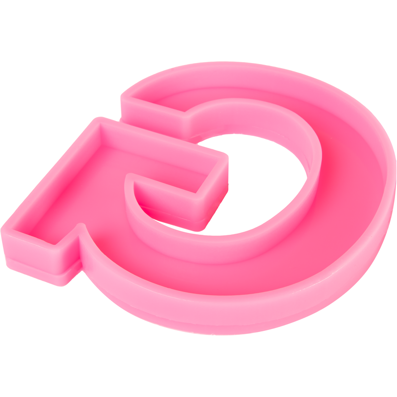 Hot Pink Urban Crafter - Large  Alphabet Silicone Mould  - G -Height:15.2cm Resin Craft Moulds