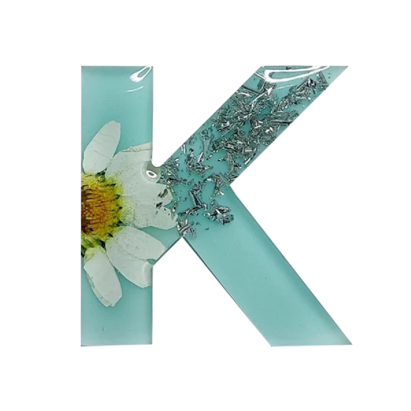 Dark Sea Green Urban Crafter - Large  Alphabet Silicone Mould  - K -Height:15.2cm Resin Moulds