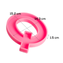 Hot Pink Urban Crafter - Large  Alphabet Silicone Mould  - Q -Height:15.2cm Resin Craft Moulds