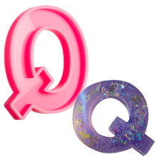 Plum Urban Crafter - Large  Alphabet Silicone Mould  - Q -Height:15.2cm Resin Moulds