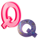 Plum Urban Crafter - Large  Alphabet Silicone Mould  - Q -Height:15.2cm Resin Craft Moulds