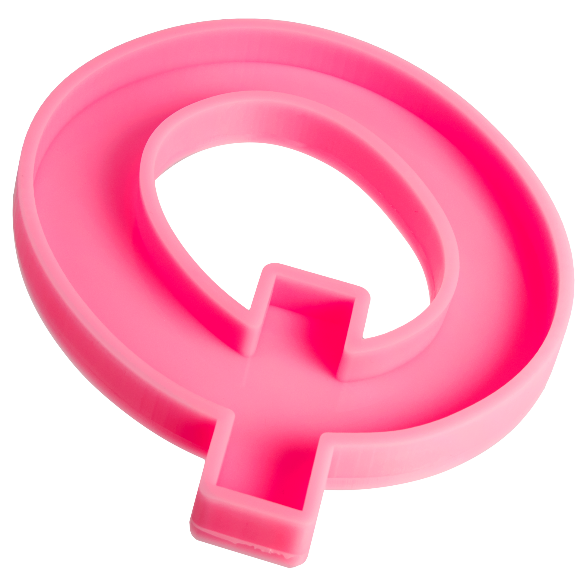 Hot Pink Urban Crafter - Large  Alphabet Silicone Mould  - Q -Height:15.2cm Resin Moulds