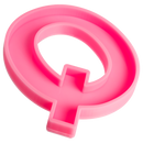 Hot Pink Urban Crafter - Large  Alphabet Silicone Mould  - Q -Height:15.2cm Resin Craft Moulds