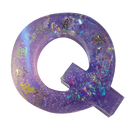 Slate Gray Urban Crafter - Large  Alphabet Silicone Mould  - Q -Height:15.2cm Resin Craft Moulds