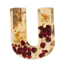 Saddle Brown Urban Crafter - Large  Alphabet Silicone Mould  - U -Height:15.2cm Resin Craft Moulds