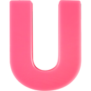 Light Coral Urban Crafter - Large  Alphabet Silicone Mould  - U -Height:15.2cm Resin Craft Moulds