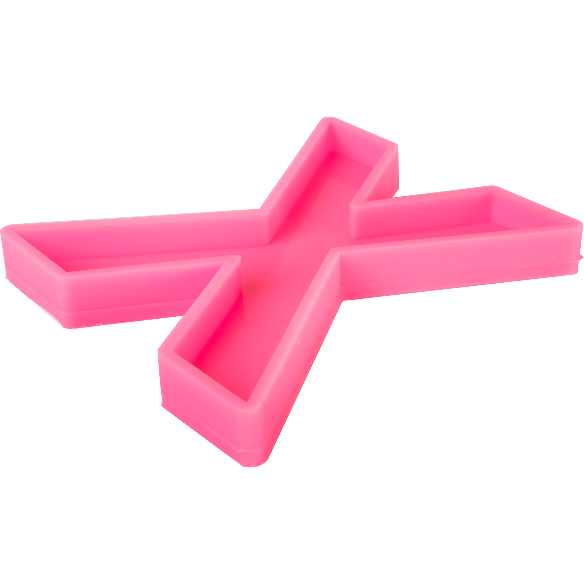 Hot Pink Urban Crafter - Large  Alphabet Silicone Mould  - X -Height:15.2cm Resin Moulds