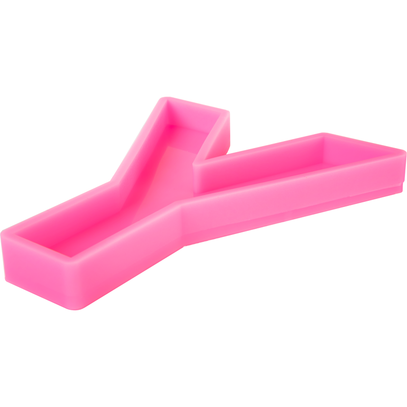 Hot Pink Urban Crafter - Large  Alphabet Silicone Mould  - Y -Height:15.2cm Resin Craft Moulds