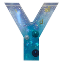 Light Slate Gray Urban Crafter - Large  Alphabet Silicone Mould  - Y -Height:15.2cm Resin Craft Moulds