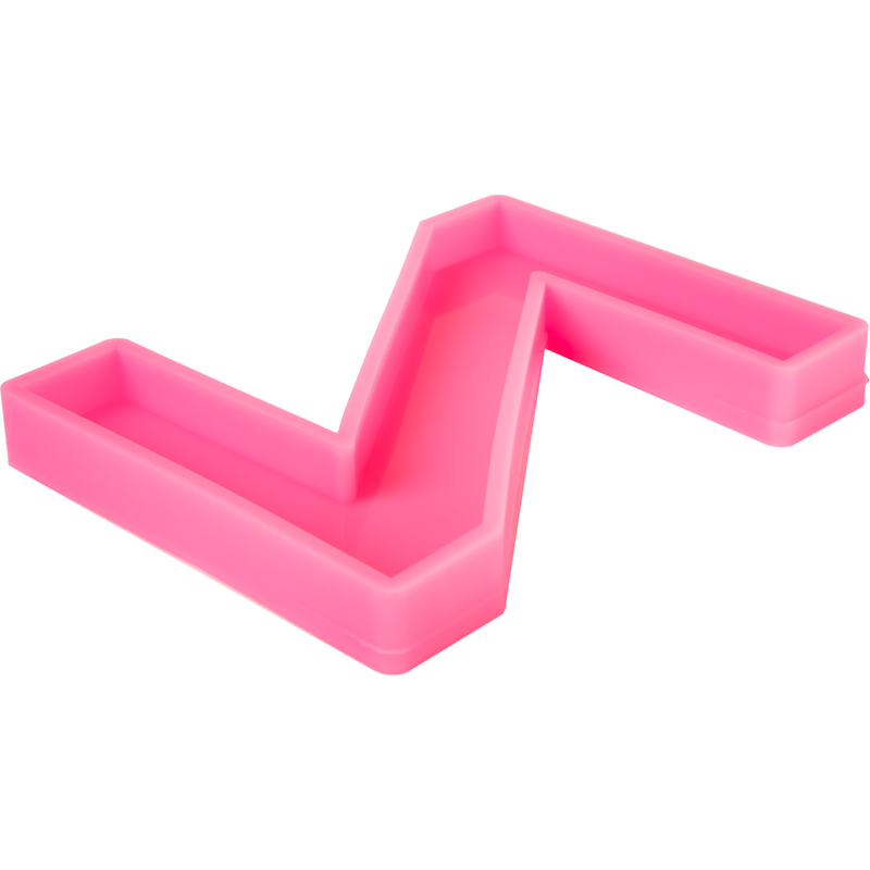 Hot Pink Urban Crafter - Large  Alphabet Silicone Mould  - Z -Height:15.2cm Resin Craft Moulds