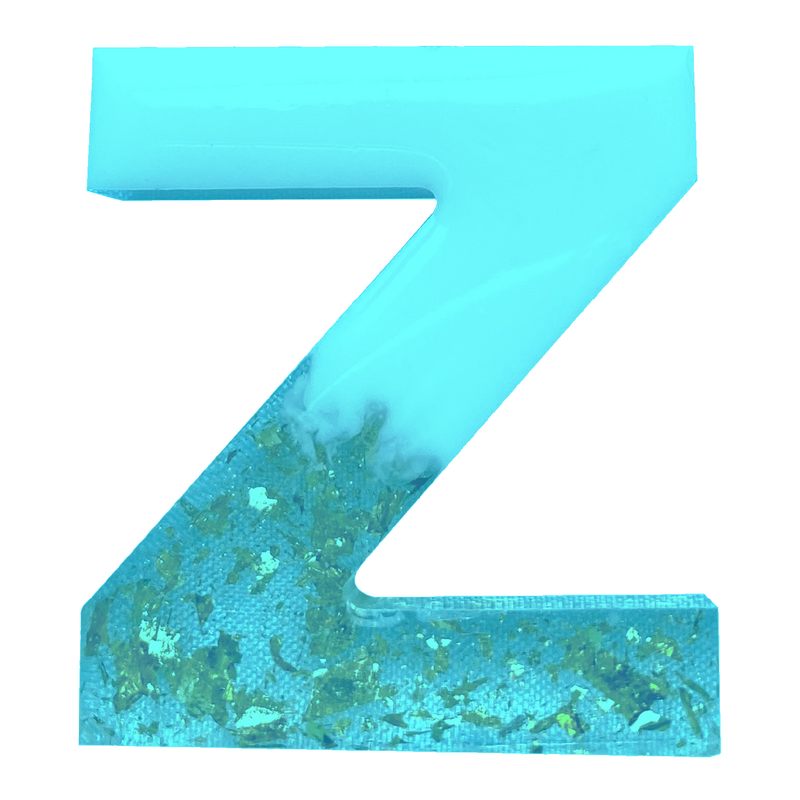 Aquamarine Urban Crafter - Large  Alphabet Silicone Mould  - Z -Height:15.2cm Resin Craft Moulds