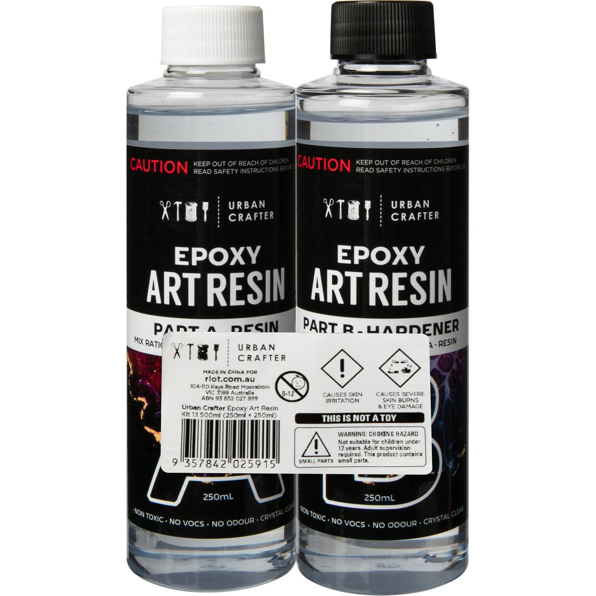 Light Gray Urban Crafter Epoxy Resin Kit 1:1, 500ml (250ml + 250ml) Resin