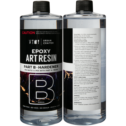Light Gray Urban Crafter Epoxy Resin Kit 1:1, 1Lt (500ml + 500ml) Resin