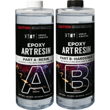 Black Urban Crafter Epoxy Resin Kit 1:1, 2Lt (1Lt + 1Lt) Resin