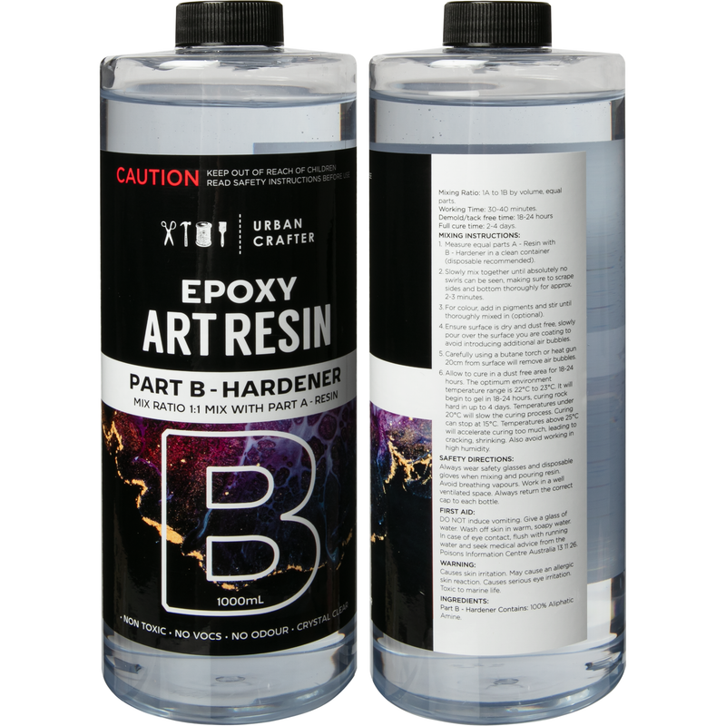Gray Urban Crafter Epoxy Resin Kit 1:1, 2Lt (1Lt + 1Lt) Resin Craft