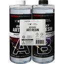 Black Urban Crafter Epoxy Resin Kit 1:1, 2Lt (1Lt + 1Lt) Resins for Casting