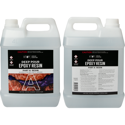 Gray Urban Crafter Deep Pour Epoxy Resin Kit 2:1, 6Lt (4Lt + 2Lt) Resin