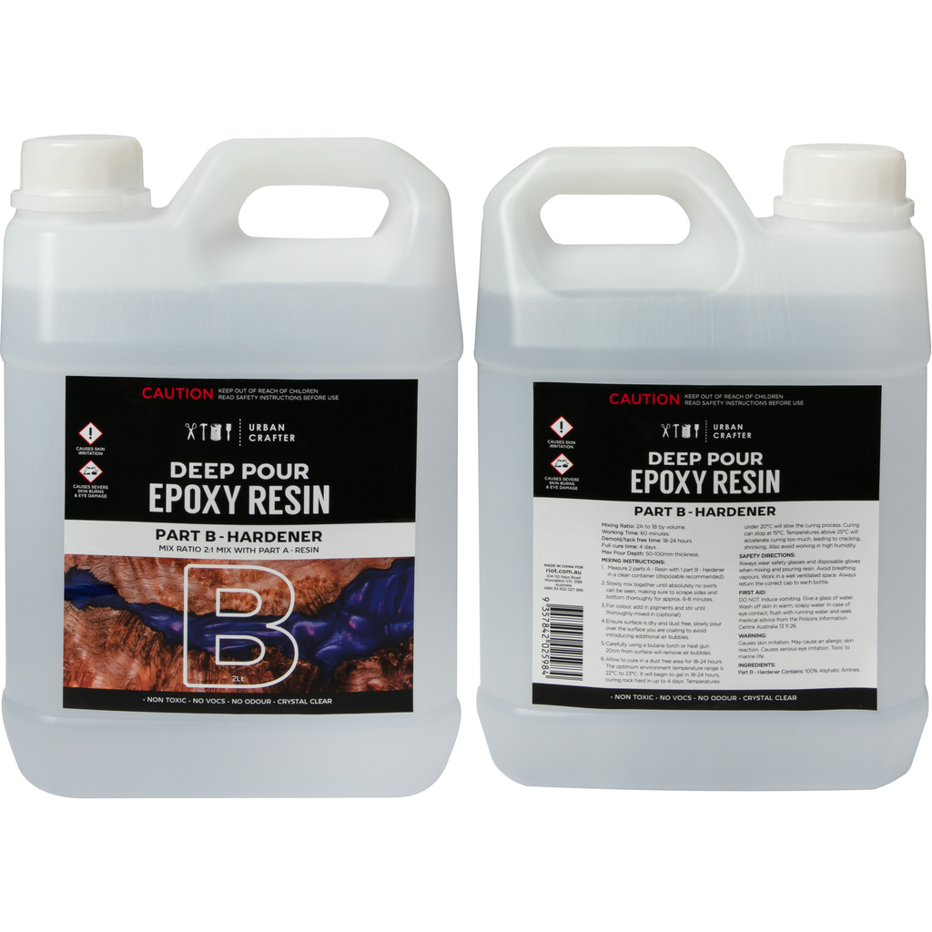 3 Gallon Deep Pour Epoxy Resin Kit - Crystal Clear 2:1 Ratio For River Tables & Bar Tops