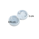 Light Gray Urban Crafter Silicone Beach Topographic Pendant Mould-Round Resin Craft